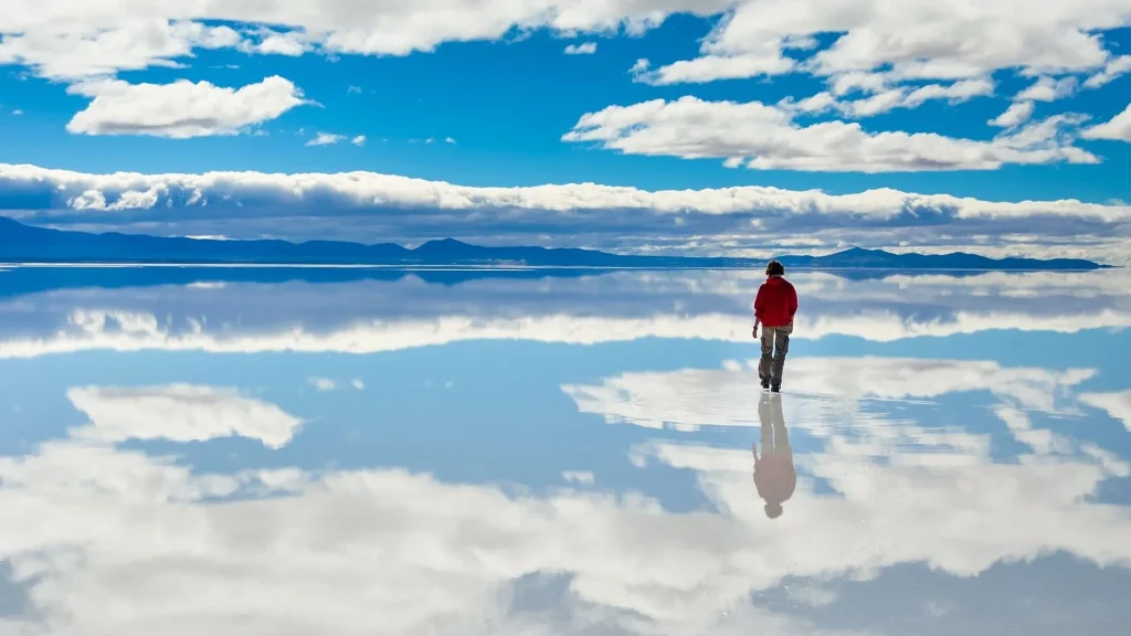 Uyuni Salt Flat, in Uyuni, Bolivia