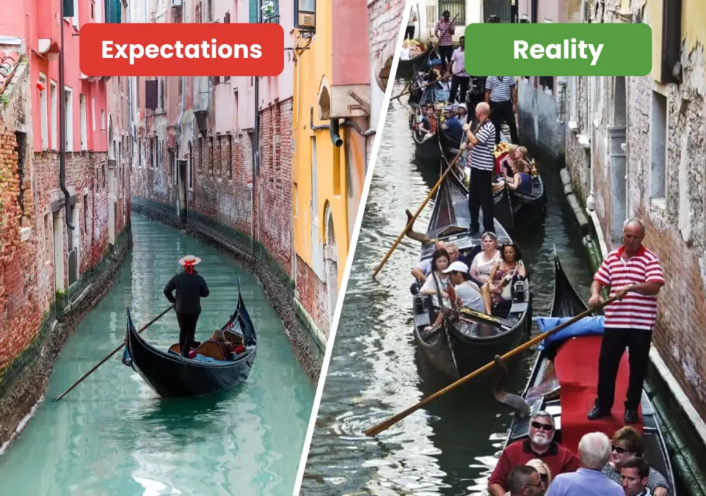 Gondola Rides in Venice vs. Traffic Jams on Water