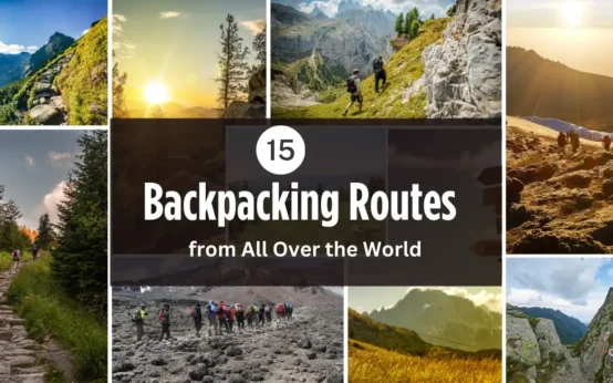 a group of people hiking on a mountain Backpacking Routes