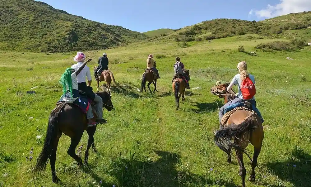 Horseback Tour of the Last Wild Apple Forest Kazakhstan